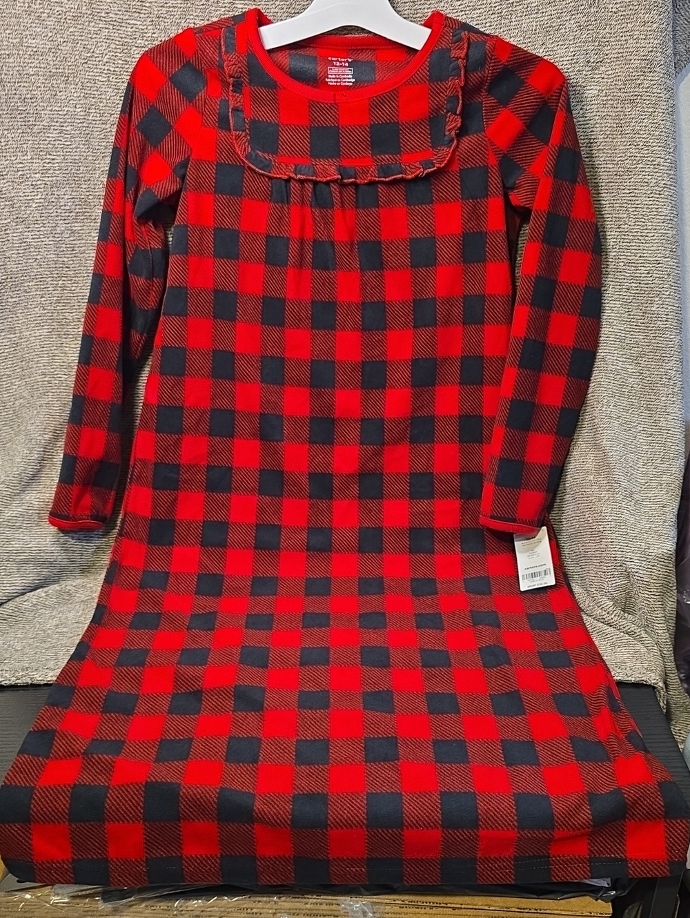Carter's Red & Black Buffalo Plaid Long-Sleeve PJs